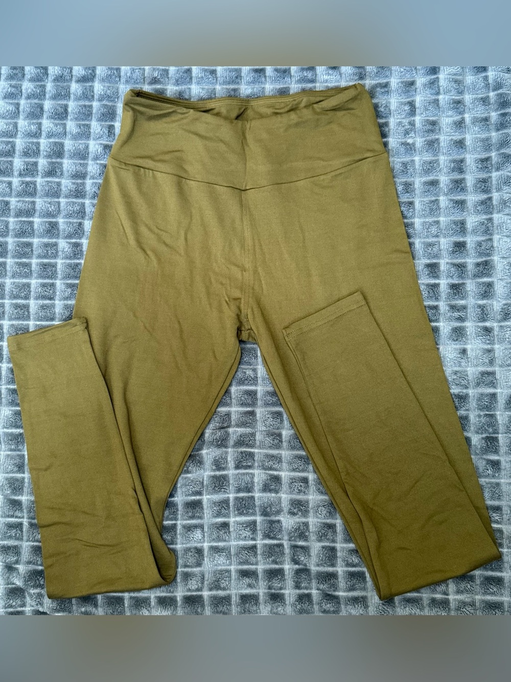2/$20 NWOT Small Womens High Waist Olive Army Green Leggings Pants Casual (B3)
